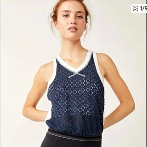 Free People FP Movement ‘Slam Dunk’ Tank Top. Navy